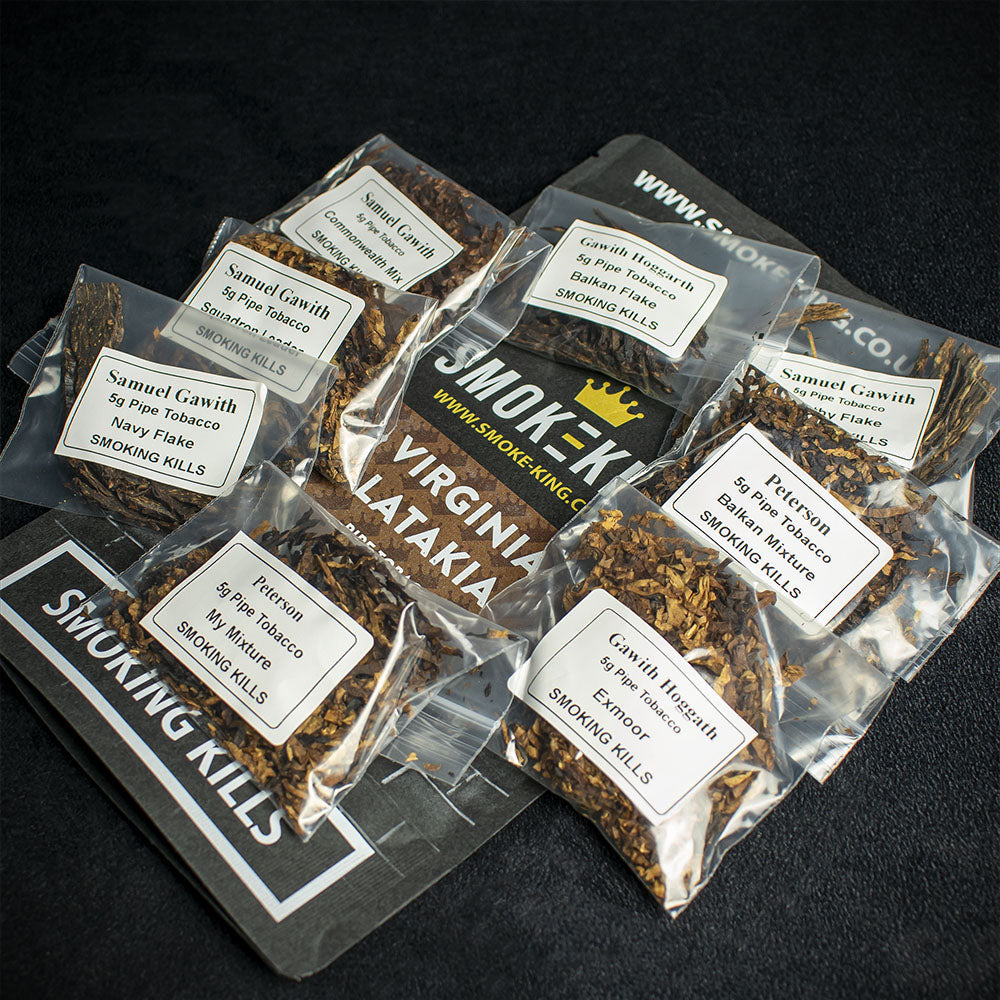 Smoke-King Virginia/Latakia Blend Pipe Tobacco Sampler Pack 8 Samples - Image 3