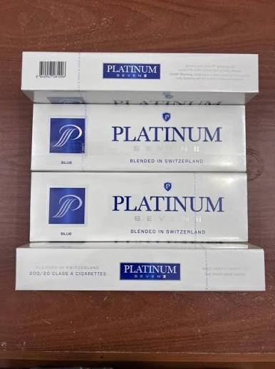 Buy Platinum Seven Blue Cigarettes UK online. Medium-bodied smooth balanced flavour with consistent quality. King size packs with fast discreet UK delivery. Order Platinum Seven Blue today – 18+ only.